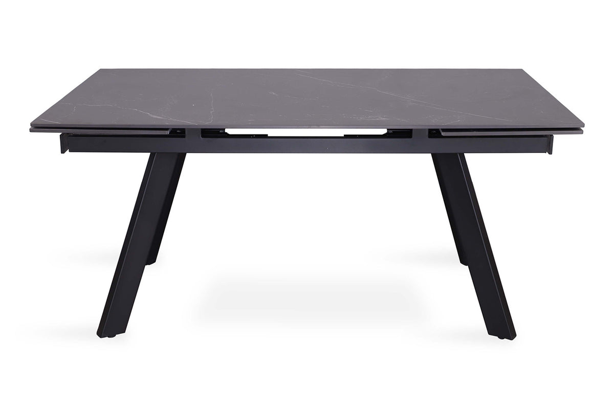 Rousseau - Uitschuifbare tafel Hera 160-240 cm Rechthoekig Steen Zwart - 76x240x90cm