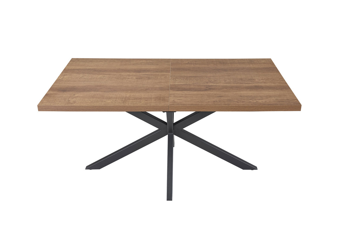 Rousseau - Uitschuifbare tafel Kos 160-200 cm Donkerbruin - 76x200x90 cm