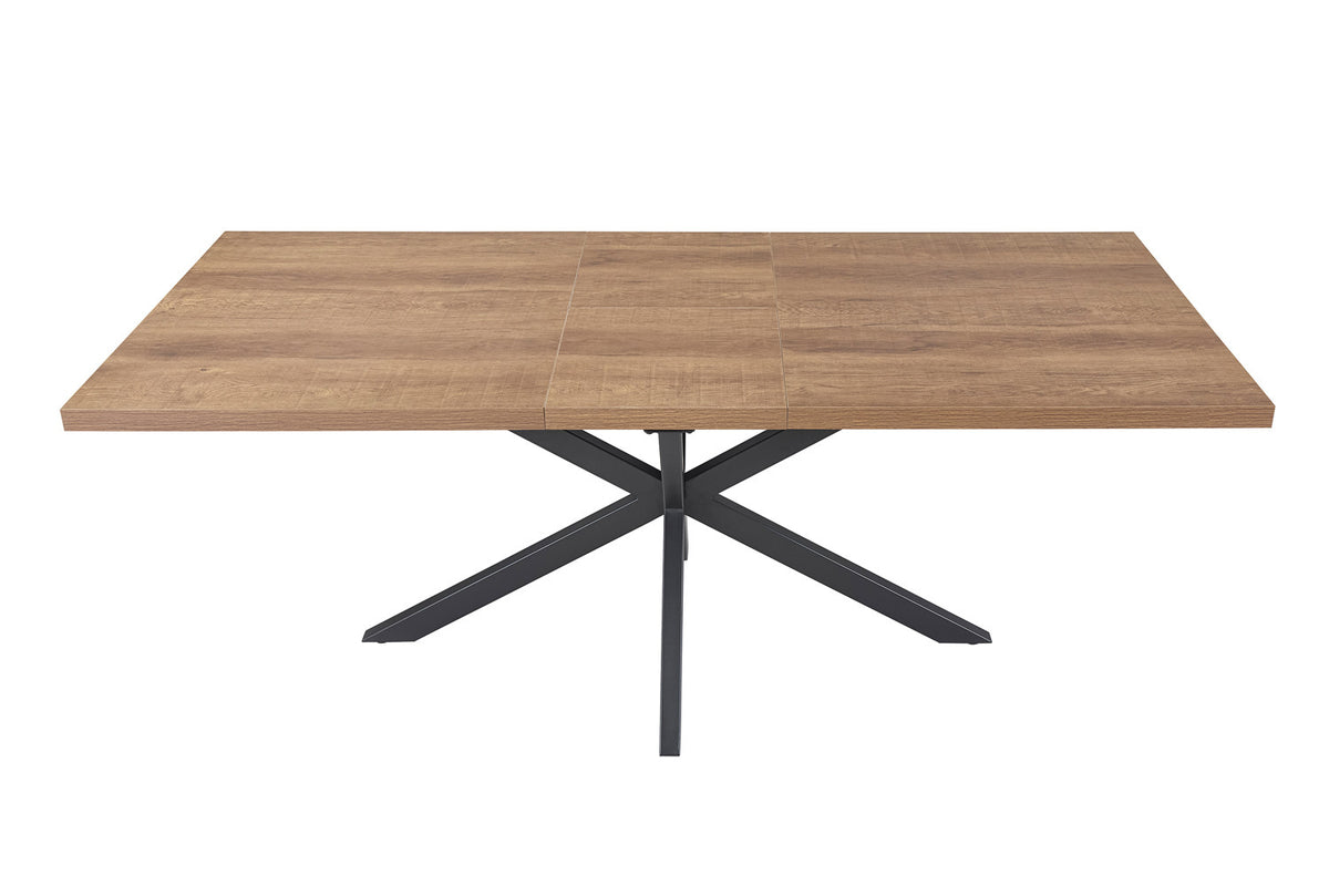 Rousseau - Uitschuifbare tafel Kos 160-200 cm Donkerbruin - 76x200x90 cm