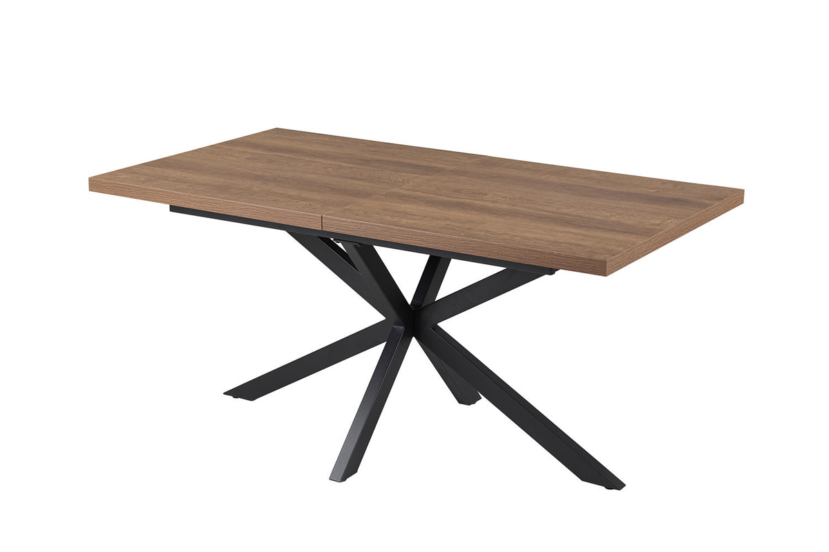 Rousseau - Uitschuifbare tafel Kos 160-200 cm Donkerbruin - 76x200x90 cm