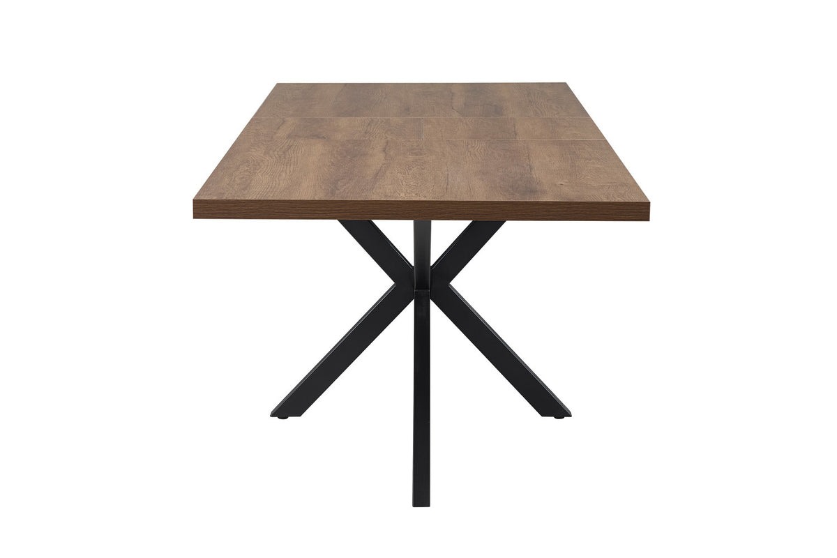 Rousseau - Uitschuifbare tafel Kos 160-200 cm Donkerbruin - 76x200x90 cm