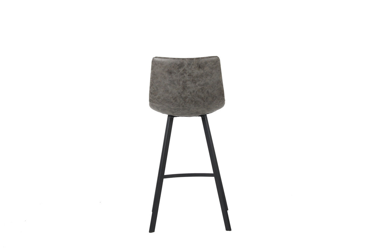 Rousseau - Barstoel Ozan PU Grijs - 98x45x49 cm