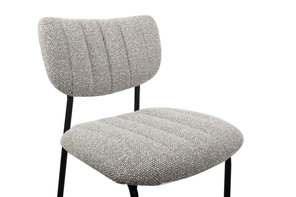 Rousseau - Barstoel Antura Stof Lichtgrijs - 97x46x53 cm