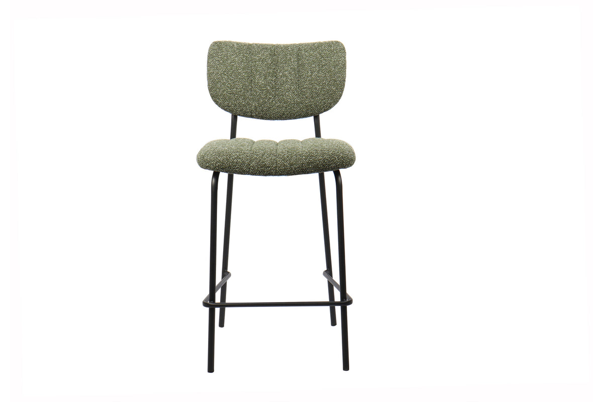 Rousseau - Chaise de bar Antura Tissu Vert - 97x46x53 cm