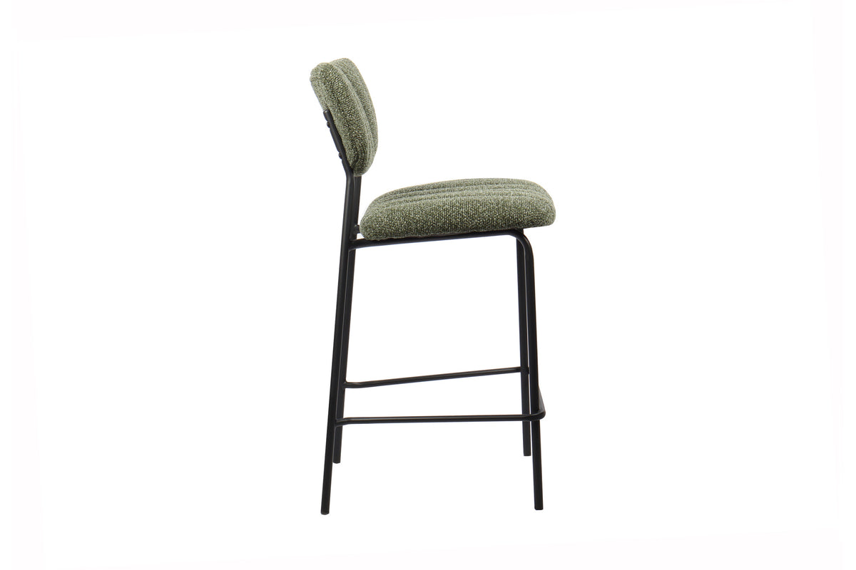 Rousseau - Chaise de bar Antura Tissu Vert - 97x46x53 cm