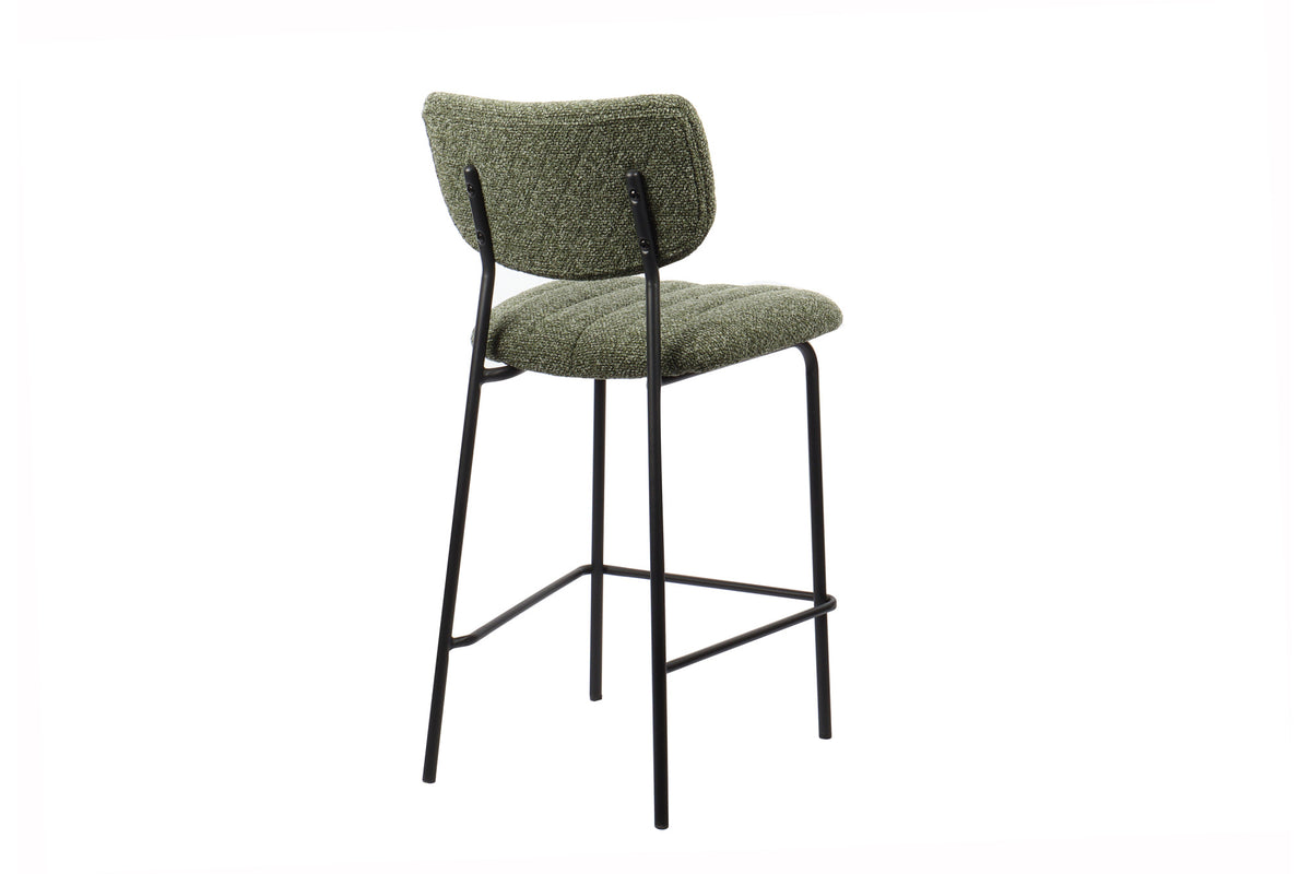 Rousseau - Chaise de bar Antura Tissu Vert - 97x46x53 cm
