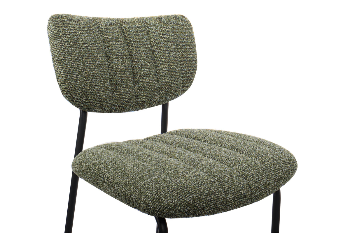 Rousseau - Chaise de bar Antura Tissu Vert - 97x46x53 cm