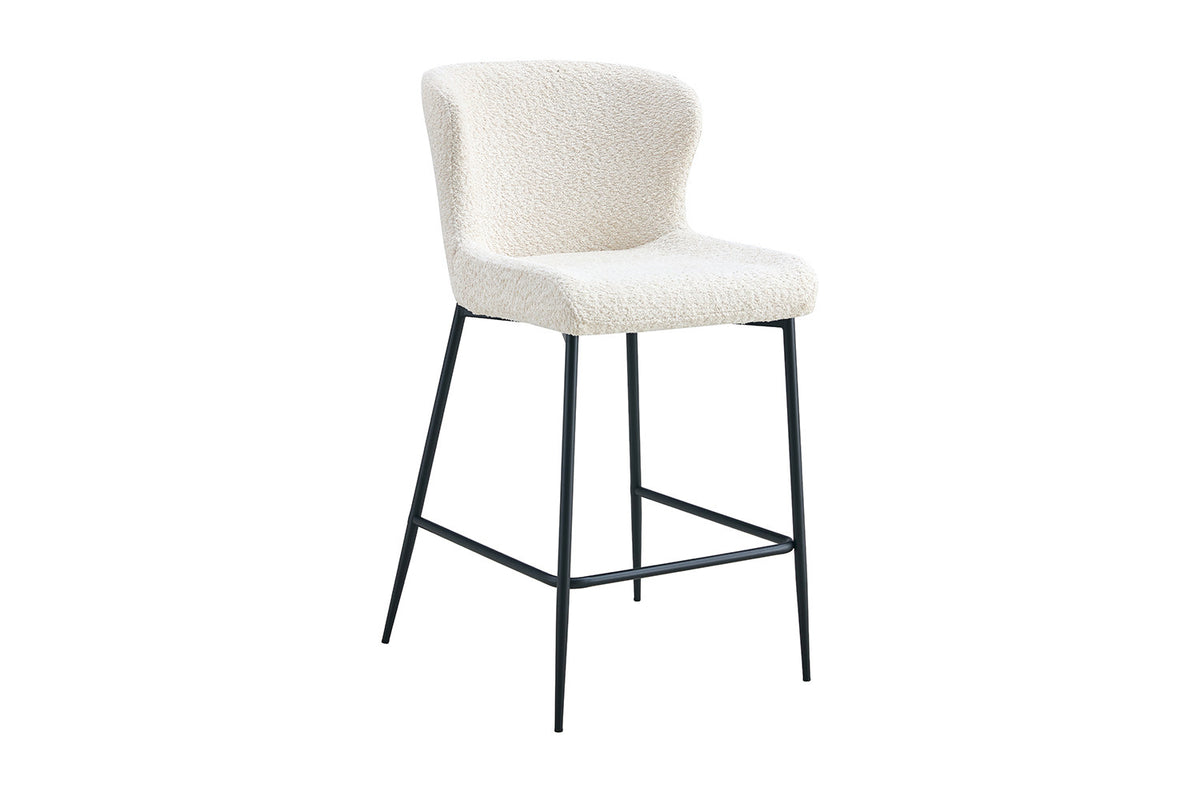 Rousseau - Barstoel Lisa Boucle - Ecru - 96.5x51.5x56 cm