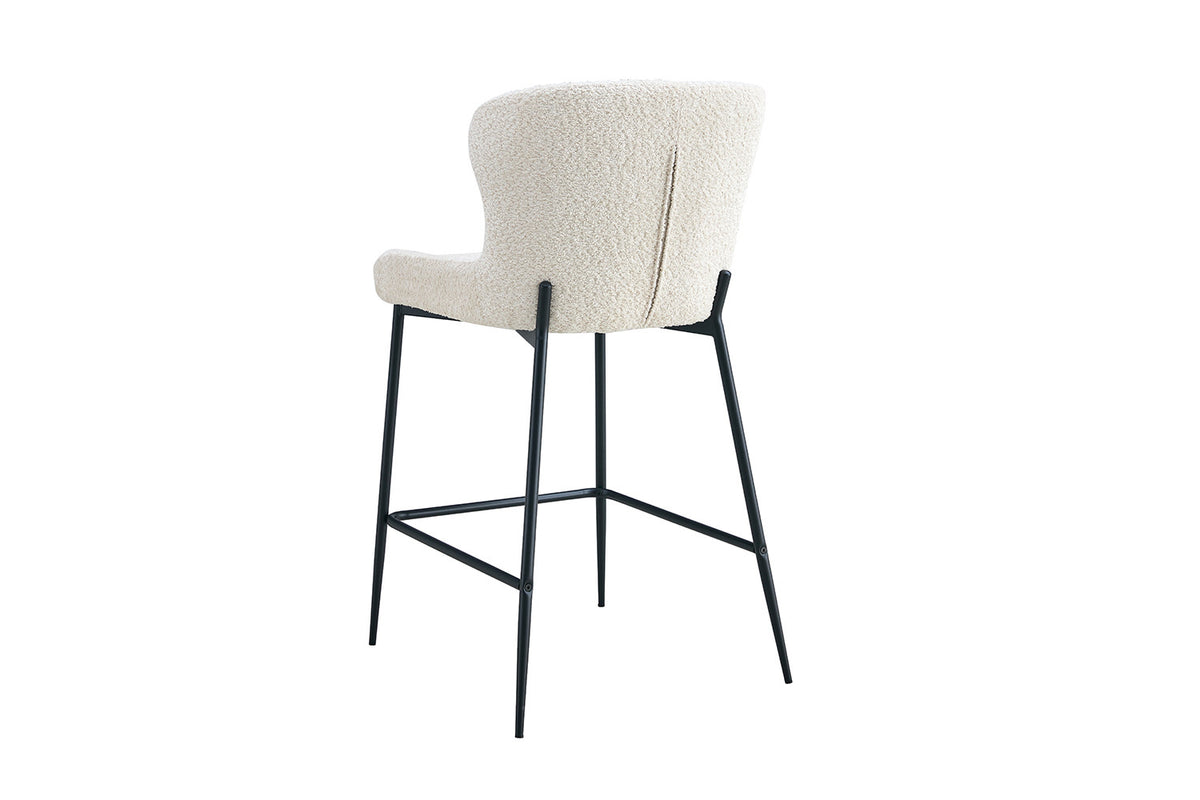 Rousseau - Barstoel Lisa Boucle - Ecru - 96.5x51.5x56 cm