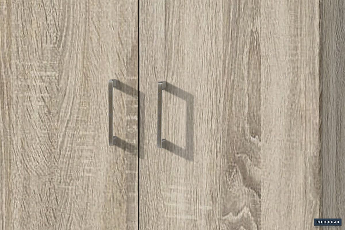Rousseau - Opbergkast Ray 2 deuren en 4 legplanken Sonoma - 180x60x40 cm