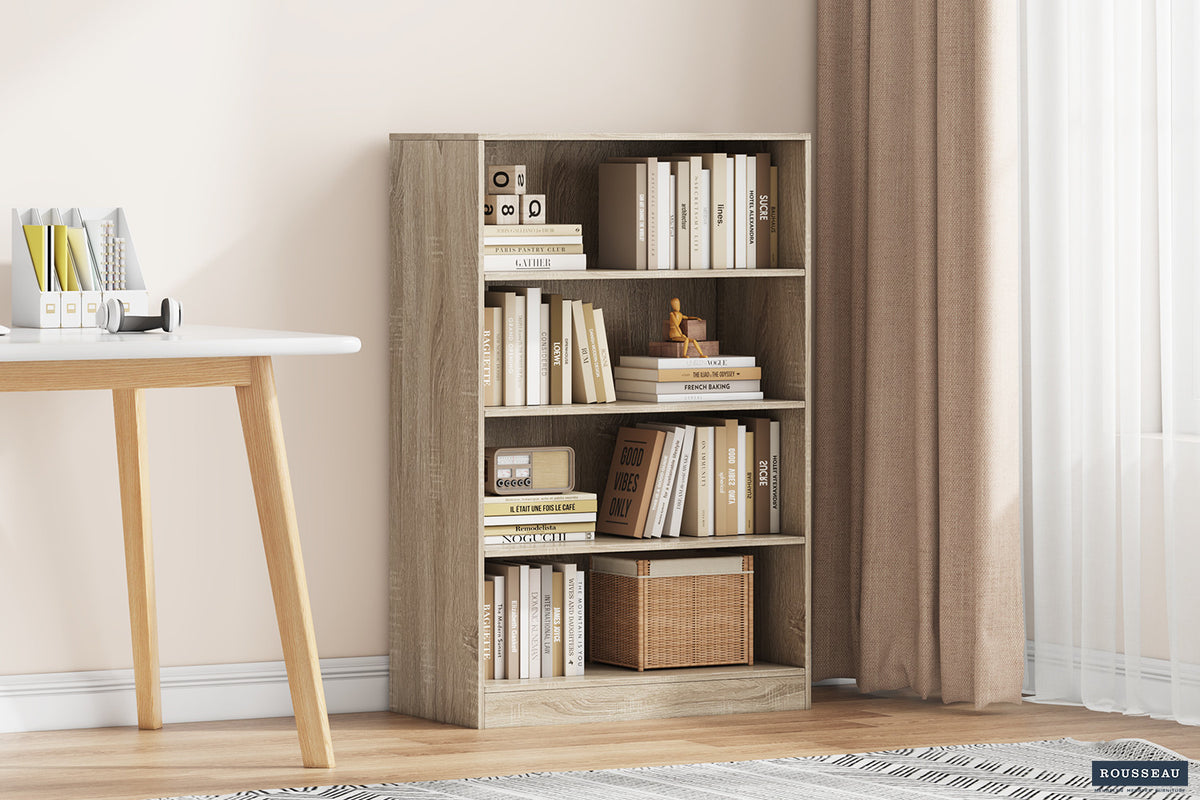 Rousseau - Boekenkast Space 3 legplanken Sonoma - 110x72x36 cm