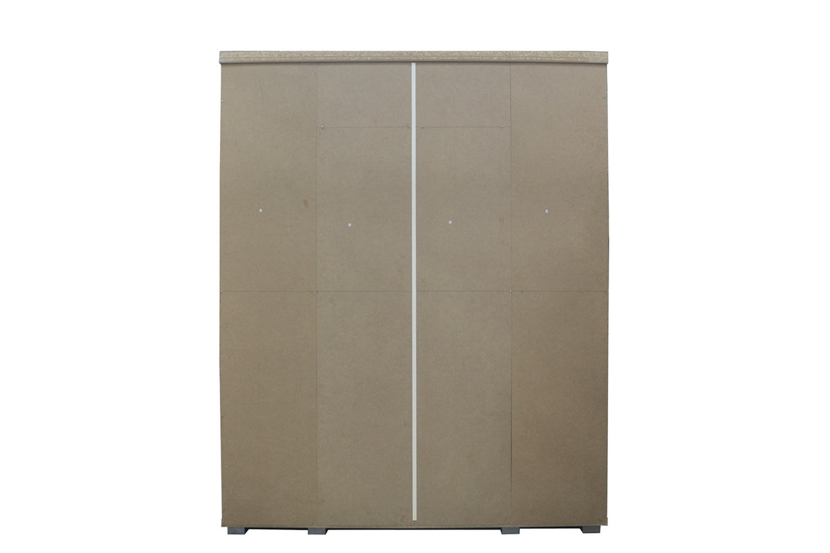 Rousseau - Kleerkast Mike 4 deuren Wit - 183x160x52 cm