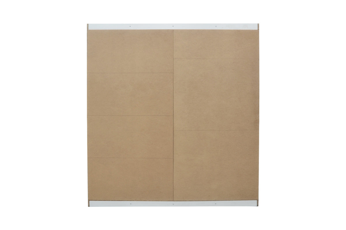 Rousseau - Kleerkast Mike 2 Schuifdeuren, 1 Spiegeldeur Sonoma - 197.5x182.5x52.5 cm