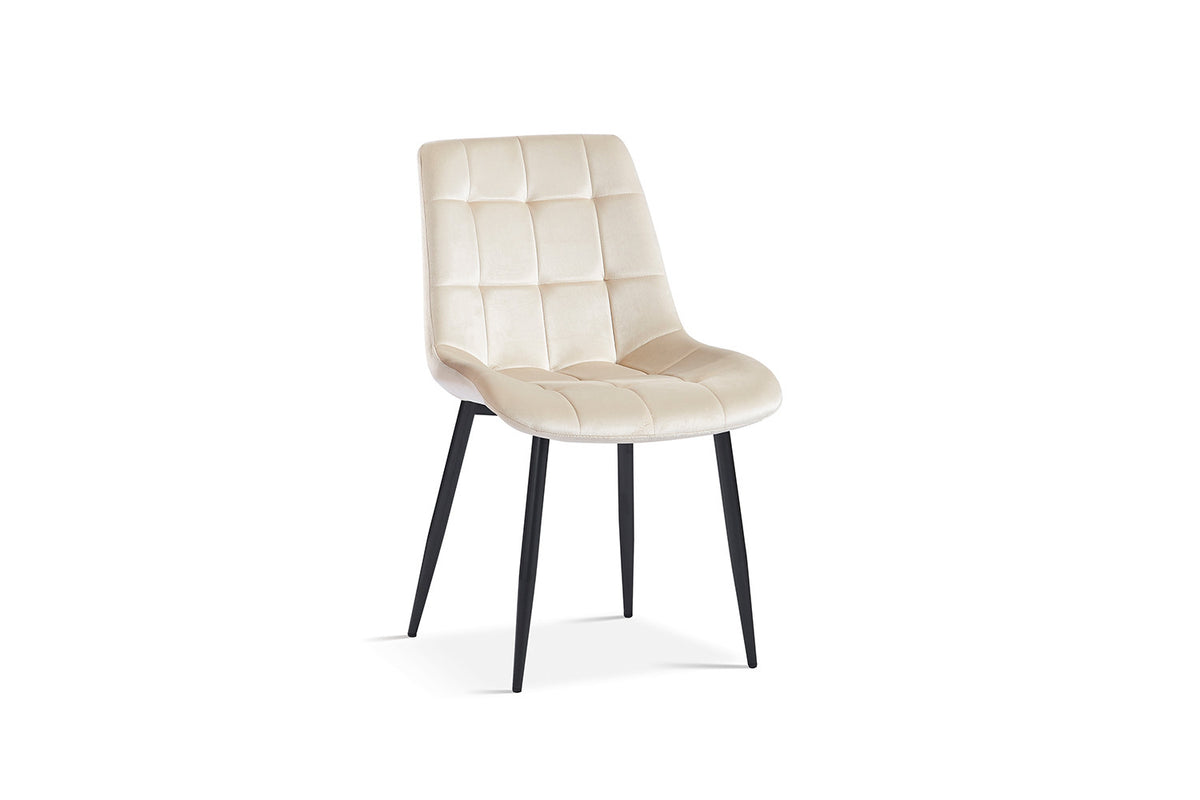 Rousseau - Stoel Juta - Fluweel Beige - 82x50x59 cm