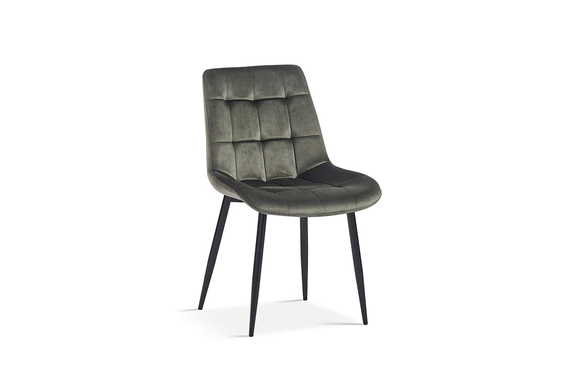 Rousseau - Stoel Juta - Fluweel Groen - 82x50x59 cm