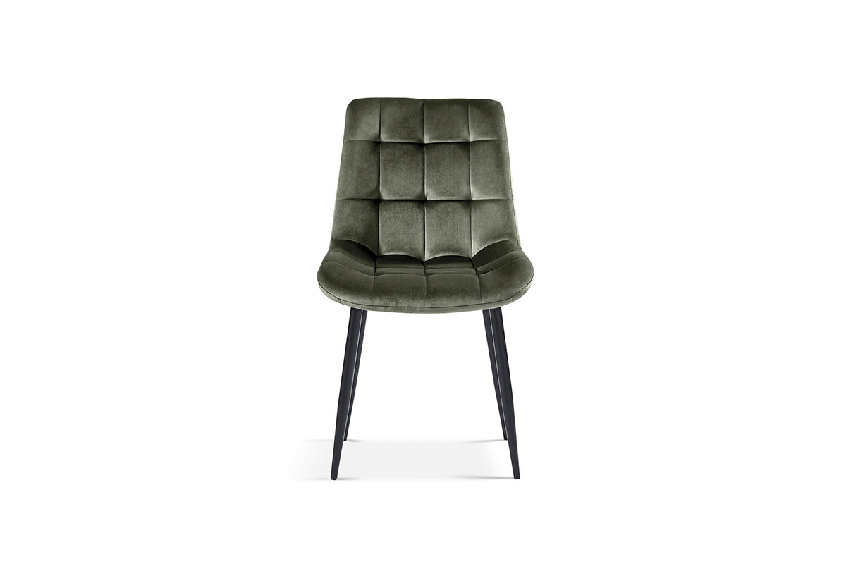 Rousseau - Stoel Juta - Fluweel Groen - 82x50x59 cm