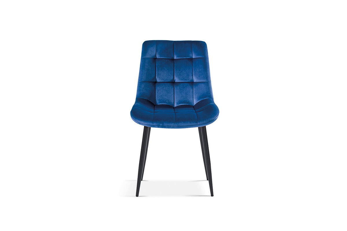 Rousseau - Stoel Juta - Fluweel Blauw - 82x50x59 cm