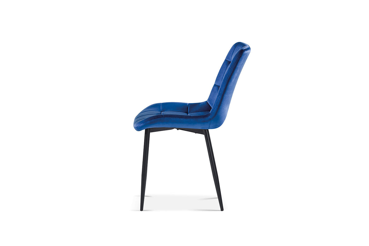 Rousseau - Stoel Juta - Fluweel Blauw - 82x50x59 cm