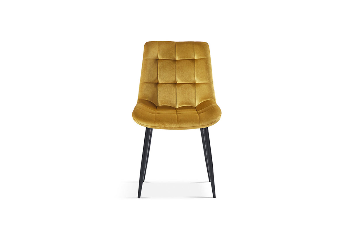 Rousseau - Stoel Juta - Fluweel Goud - 82x50x59 cm