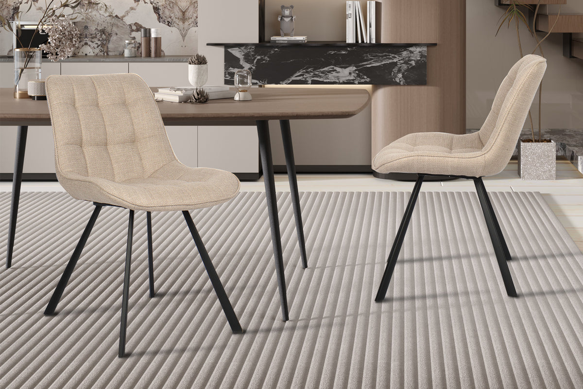 Rousseau - Stoel Ariba Stof Beige - 80x51x61 cm