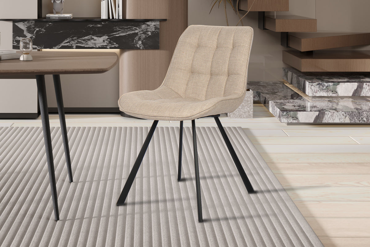 Rousseau - Stoel Ariba - Stof Beige - 80x51x61 cm