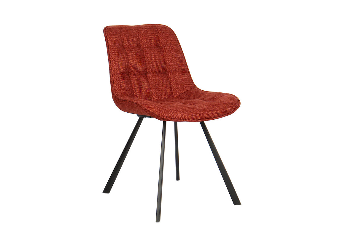 Rousseau - Stoel Ariba - Stof Rood - 80x51x61 cm