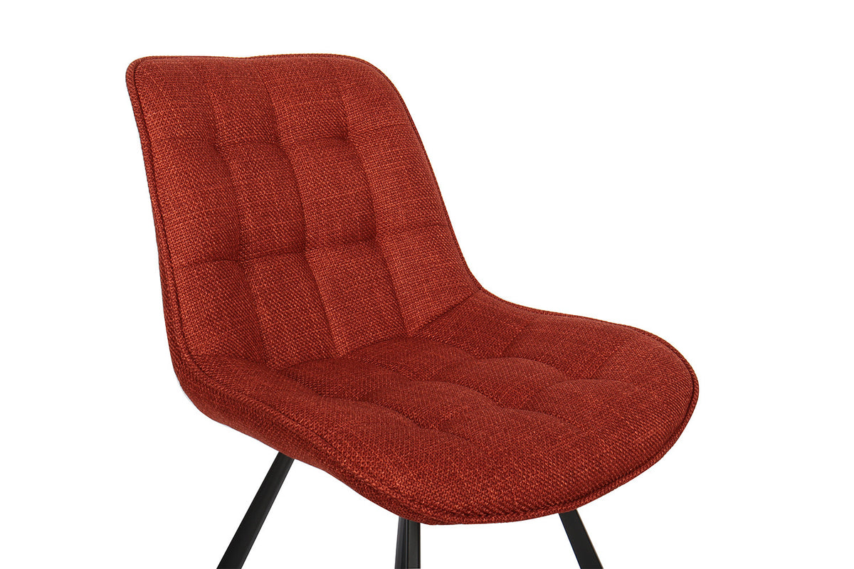 Rousseau - Stoel Ariba - Stof Rood - 80x51x61 cm
