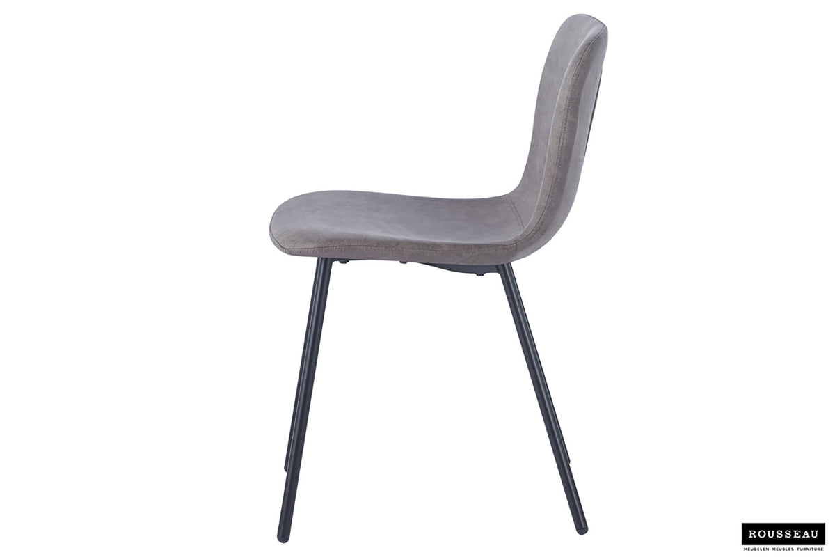 Rousseau - Stoel Susan - PU Taupe - 77x45x52 cm