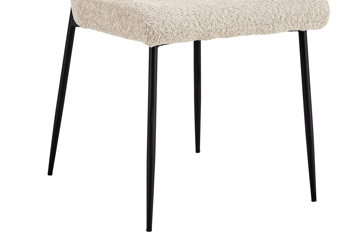 Rousseau - Stoel Lisa Boucle - Beige - 85x50x62 cm