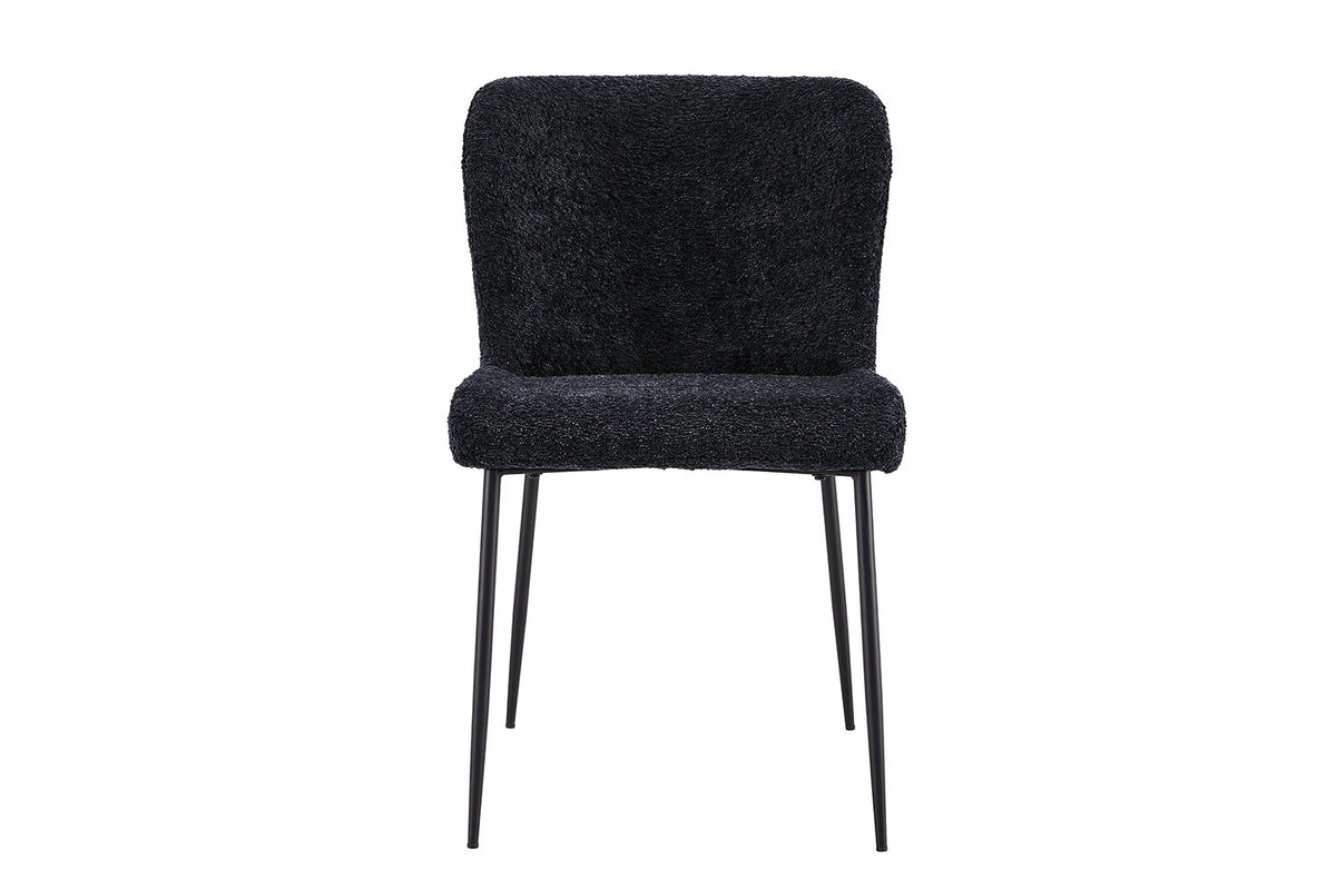 Rousseau - Stoel Lisa Boucle - Donkergrijs - 85x50x62 cm