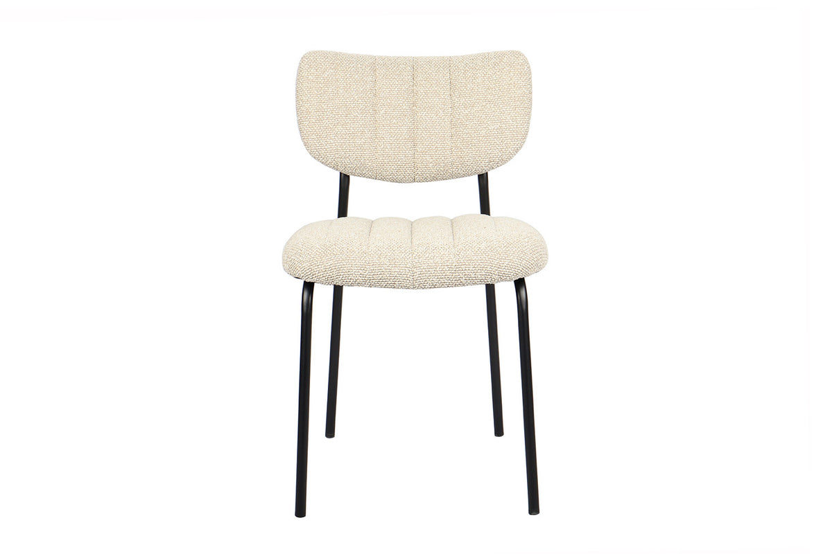 Rousseau - Chaise Antura - Tissu Beige - 77x46x53 cm