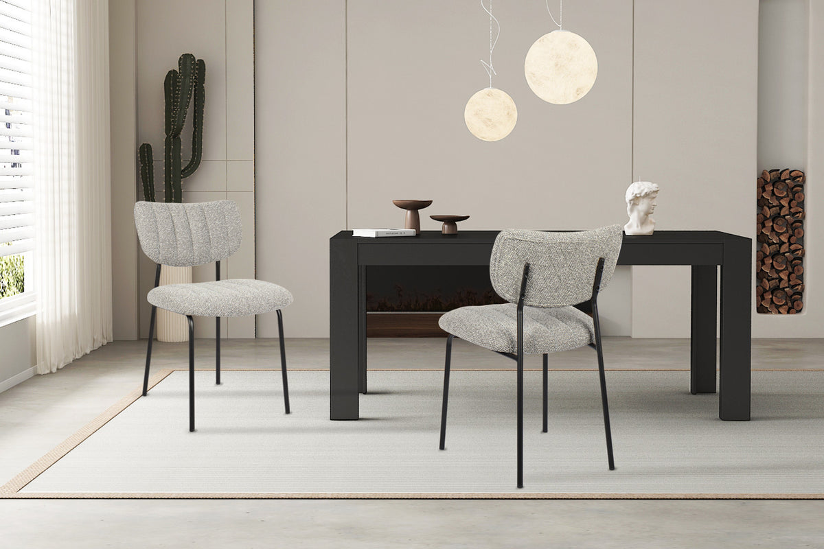 Rousseau - Stoel Antura - Stof Lichtgrijs - 77x46x53 cm