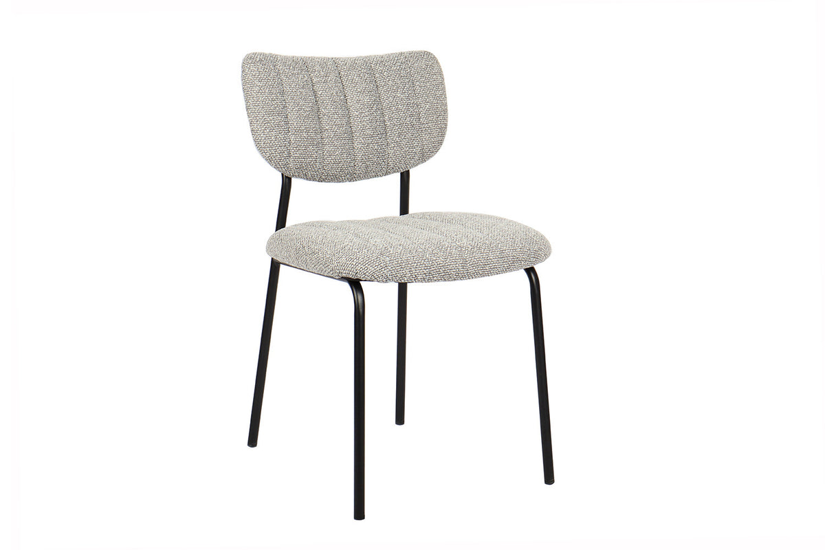Rousseau - Stoel Antura - Stof Lichtgrijs - 77x46x53 cm