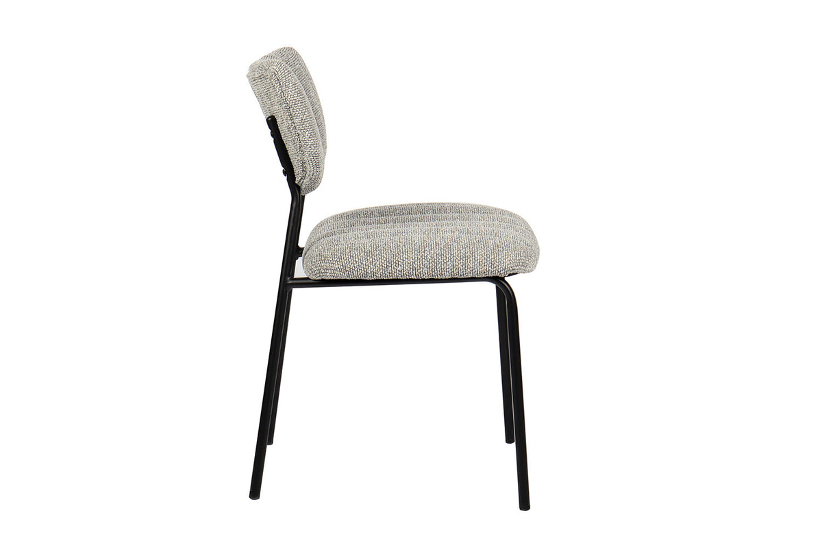 Rousseau - Stoel Antura - Stof Lichtgrijs - 77x46x53 cm
