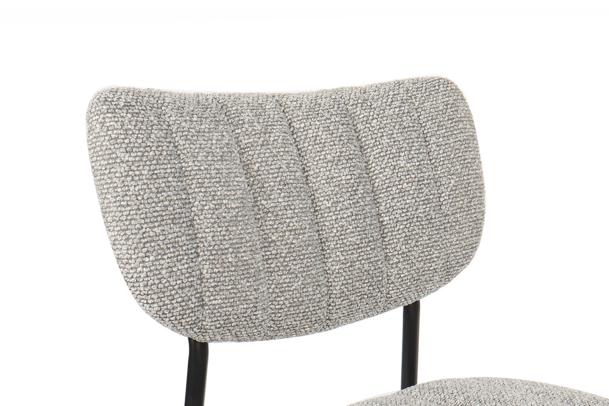 Rousseau - Stoel Antura - Stof Lichtgrijs - 77x46x53 cm