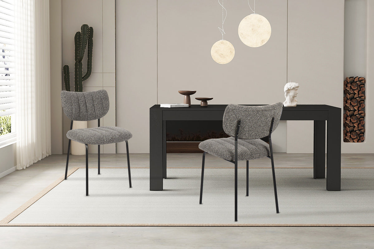 Rousseau - Stoel Antura - Stof Donkergrijs - 77x46x53 cm