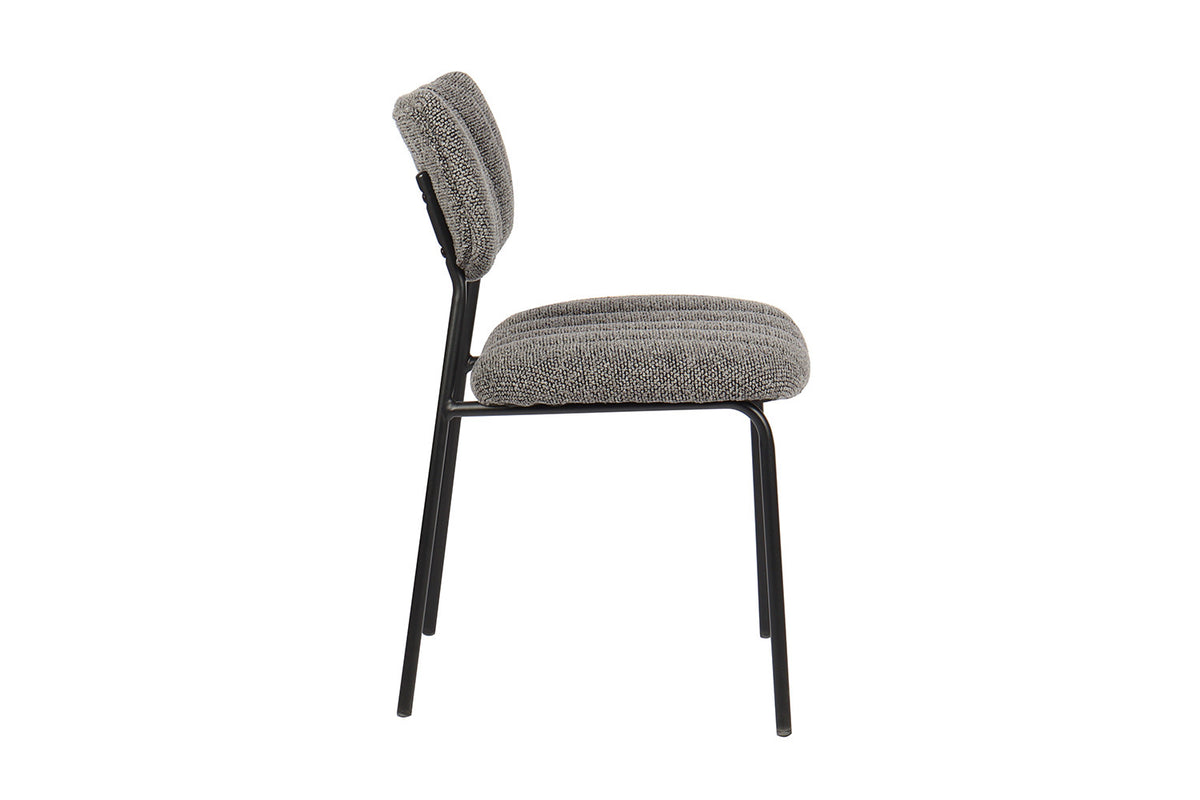 Rousseau - Stoel Antura - Stof Donkergrijs - 77x46x53 cm