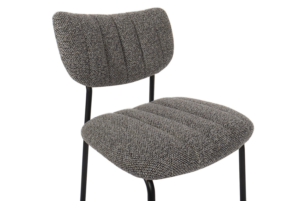 Rousseau - Stoel Antura - Stof Donkergrijs - 77x46x53 cm