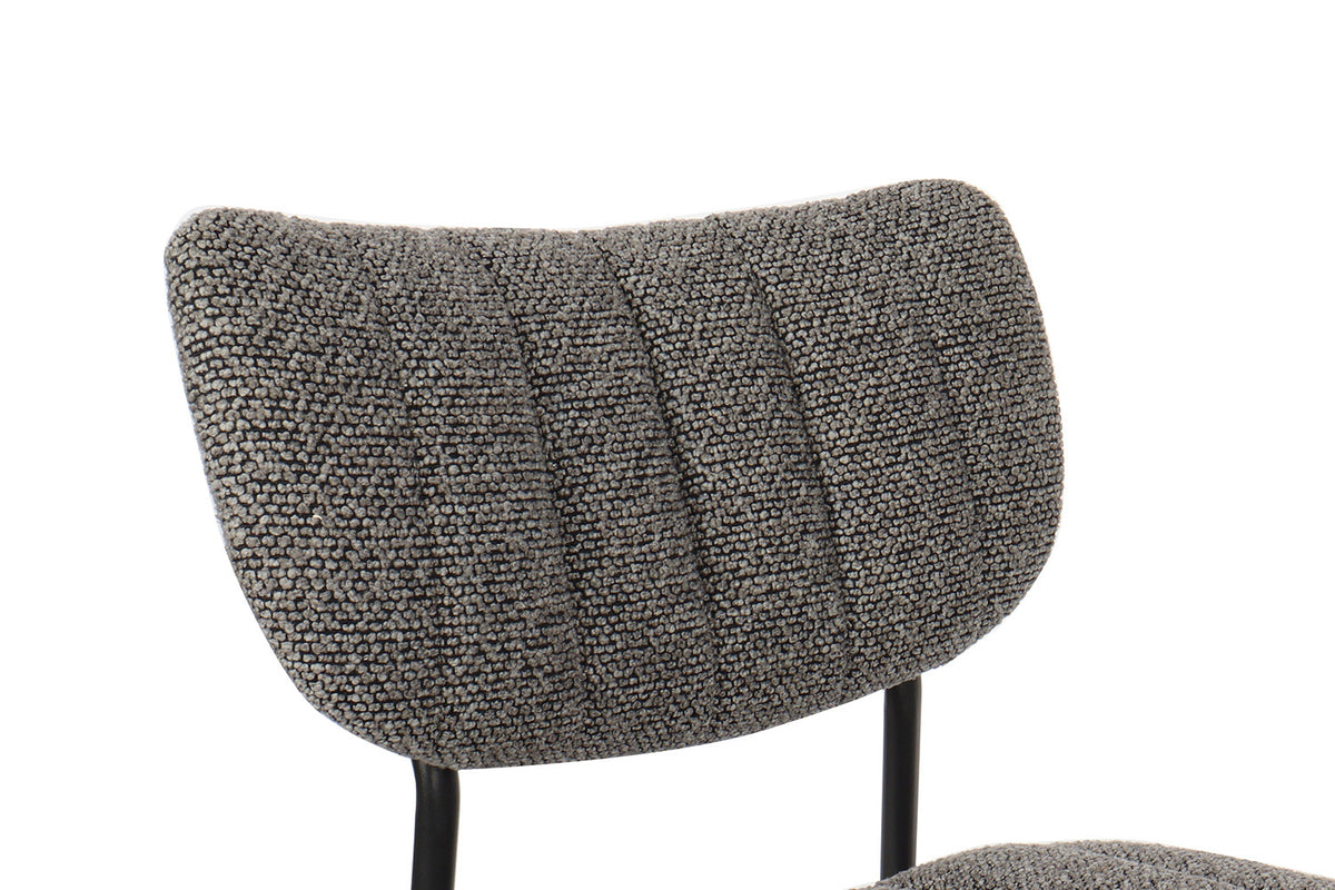 Rousseau - Stoel Antura - Stof Donkergrijs - 77x46x53 cm