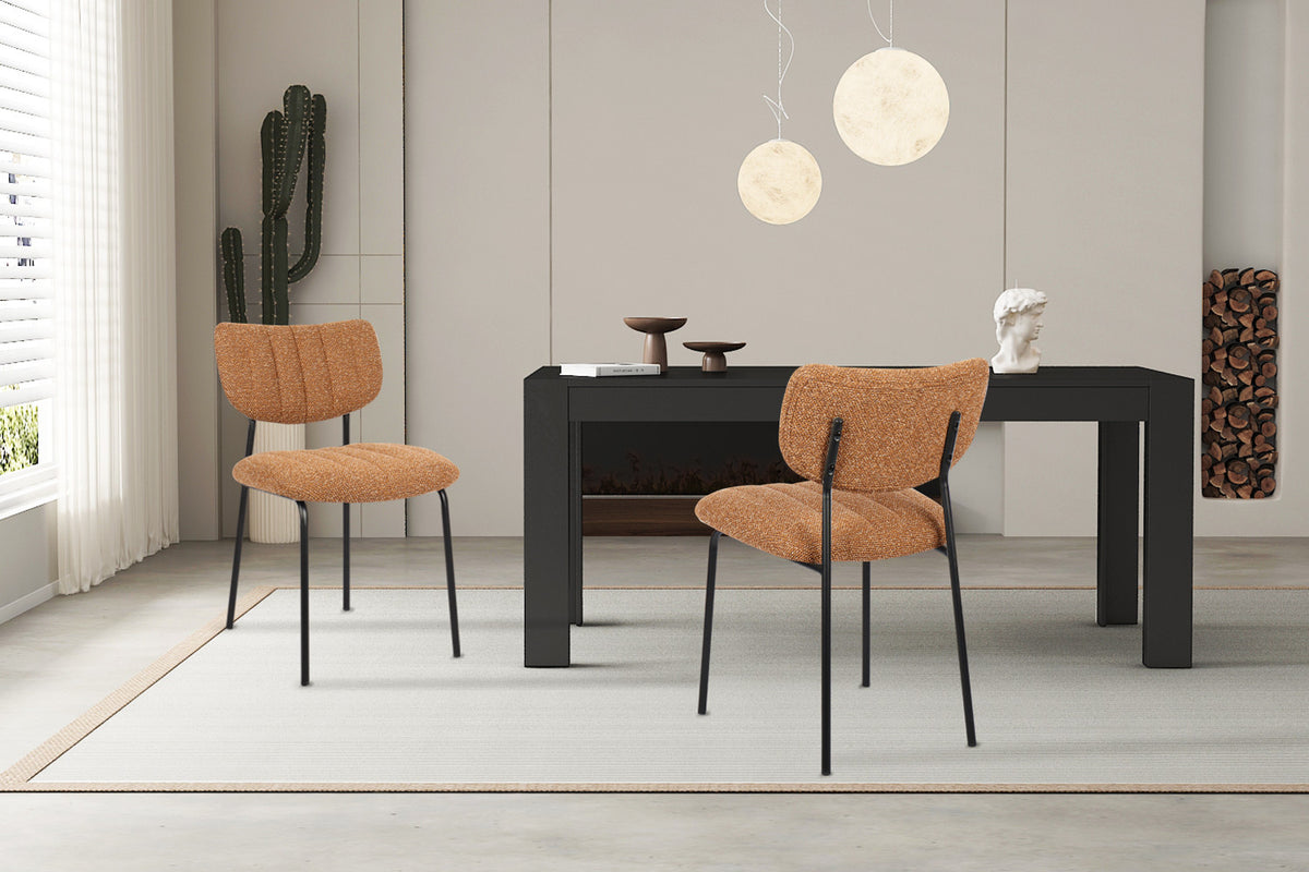 Rousseau - Stoel Antura - Stof Oranje - 77x46x53 cm