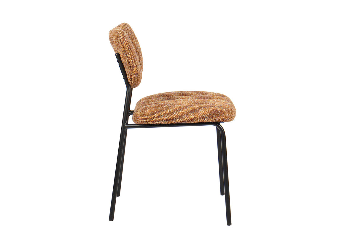 Rousseau - Stoel Antura - Stof Oranje - 77x46x53 cm