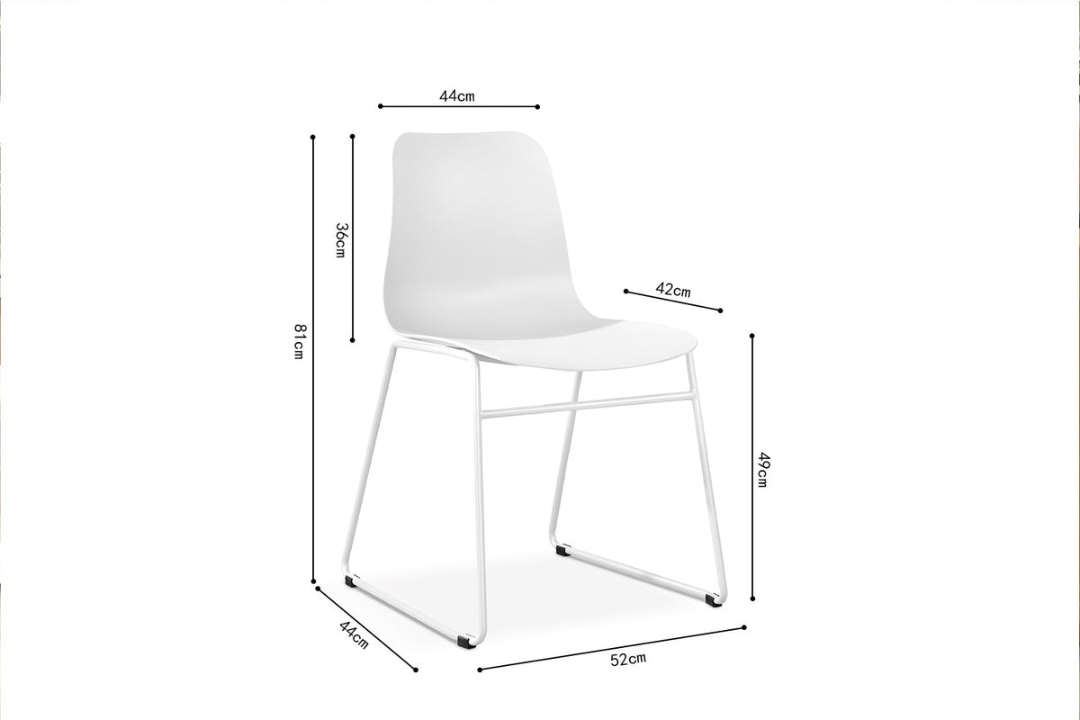 Rousseau - Stoel Marie PP Wit - 81x52x44 cm