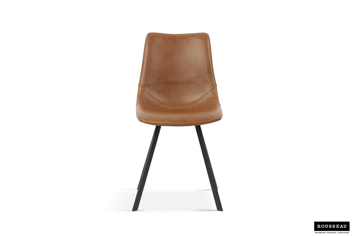 Rousseau - Stoel Oslo - PU Cognac - 84x44x57  cm