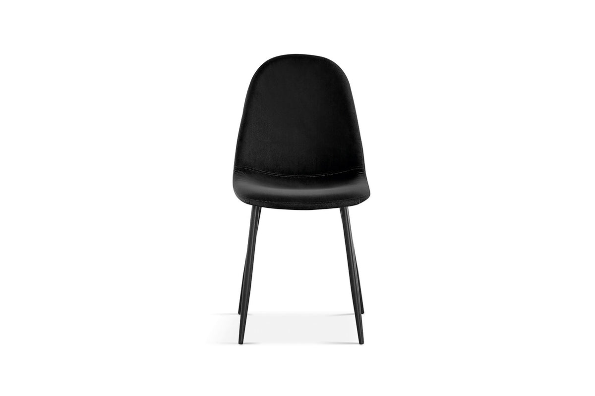 Rousseau - Stoel Boy - Fluweel Zwart - 87x49x54 cm
