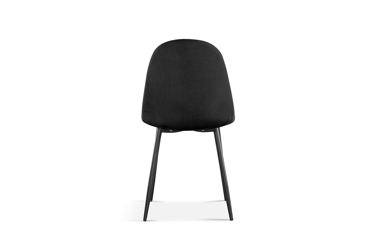 Rousseau - Stoel Boy - Fluweel Zwart - 87x49x54 cm