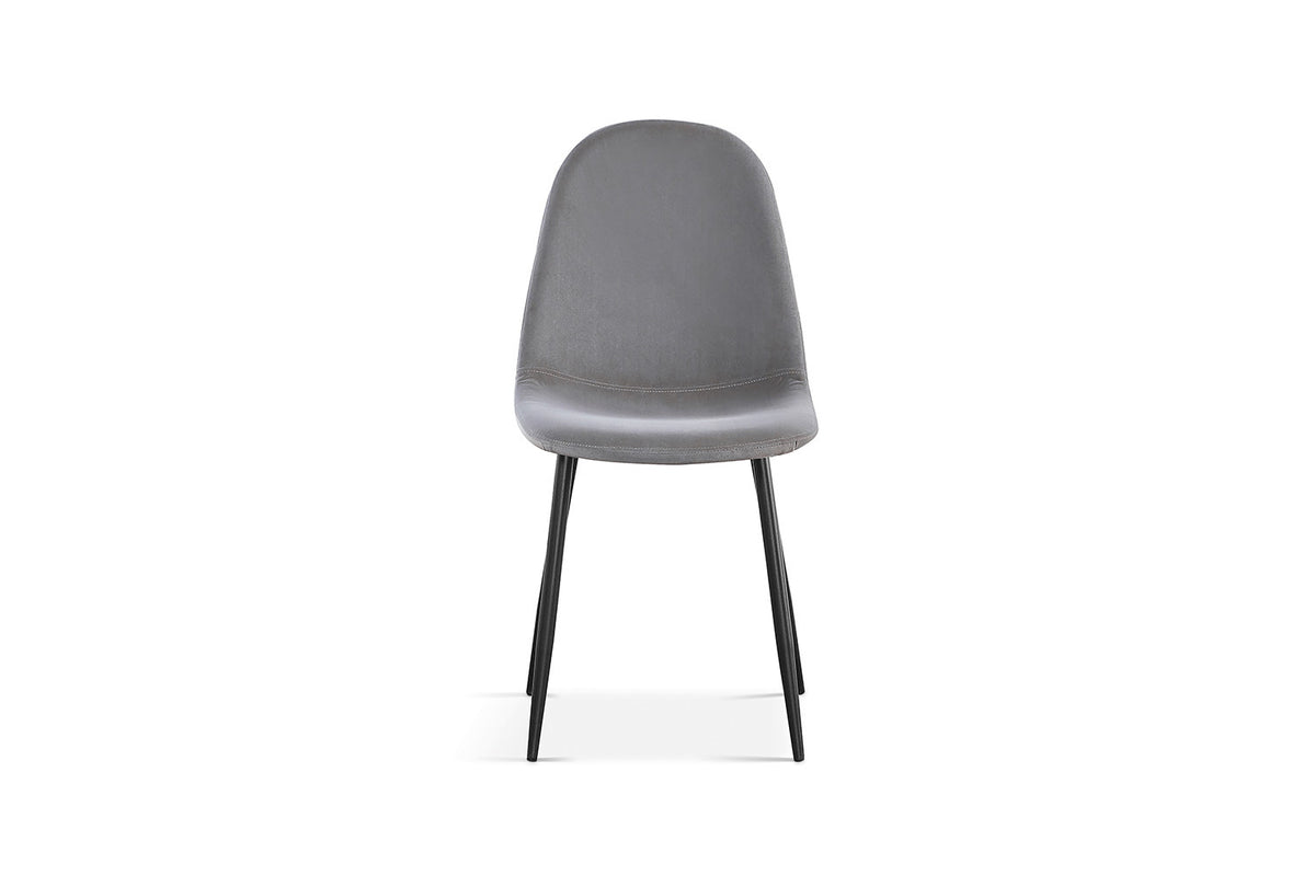 Rousseau - Stoel Boy - Fluweel Grijs - 87x49x54 cm
