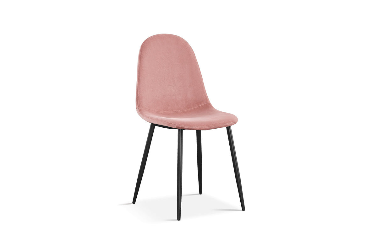 Rousseau - Stoel Boy - Fluweel Roze - 87x49x54 cm
