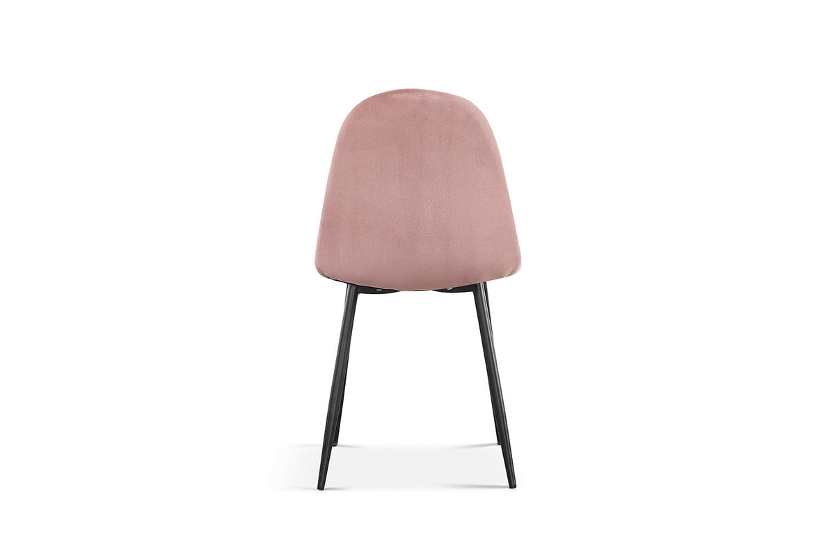 Rousseau - Stoel Boy - Fluweel Roze - 87x49x54 cm