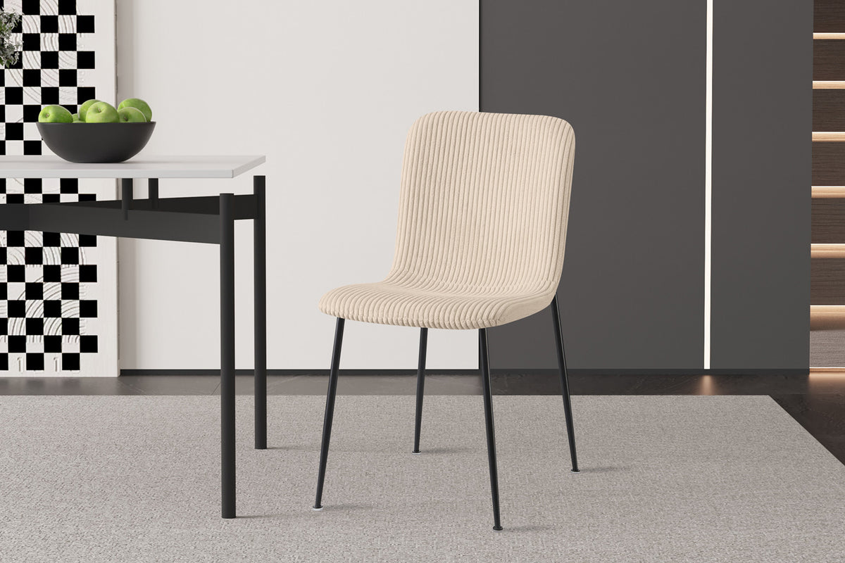 Rousseau - Stoel Alice Corduroy Beige - 81,5x42x57 cm