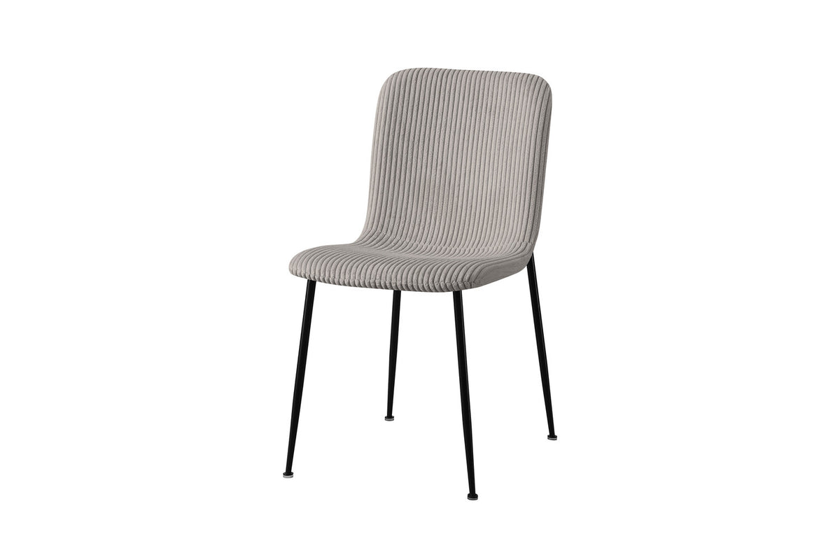 Rousseau - Stoel Alice Corduroy Lichtgrijs - 81,5x42x57 cm
